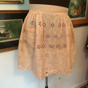 Vintage NWT Susan Parker Peach Eyelet Apron